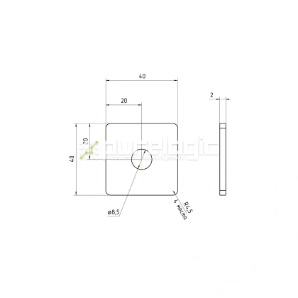 Пластина 4040EGJ-M8 139 Пластина 4040EGJ-M8 фото