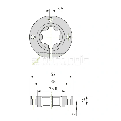 Опора шлицевого вала SH-16x20 4 163 Опора шлицевого вала SH-16x20 фото