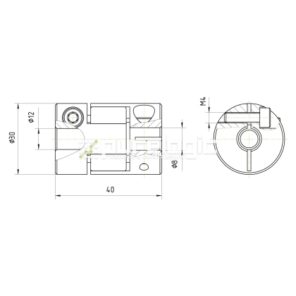 Муфта соединительная BF-30-8-12 фото