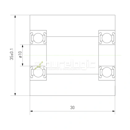 Ролик натяжной PUT680035-30 фото
