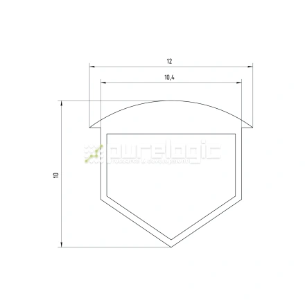 Заглушка пазовая RC10 фото