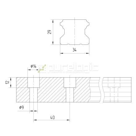 Рельсовая направляющая Hiwin RGR35RH фото