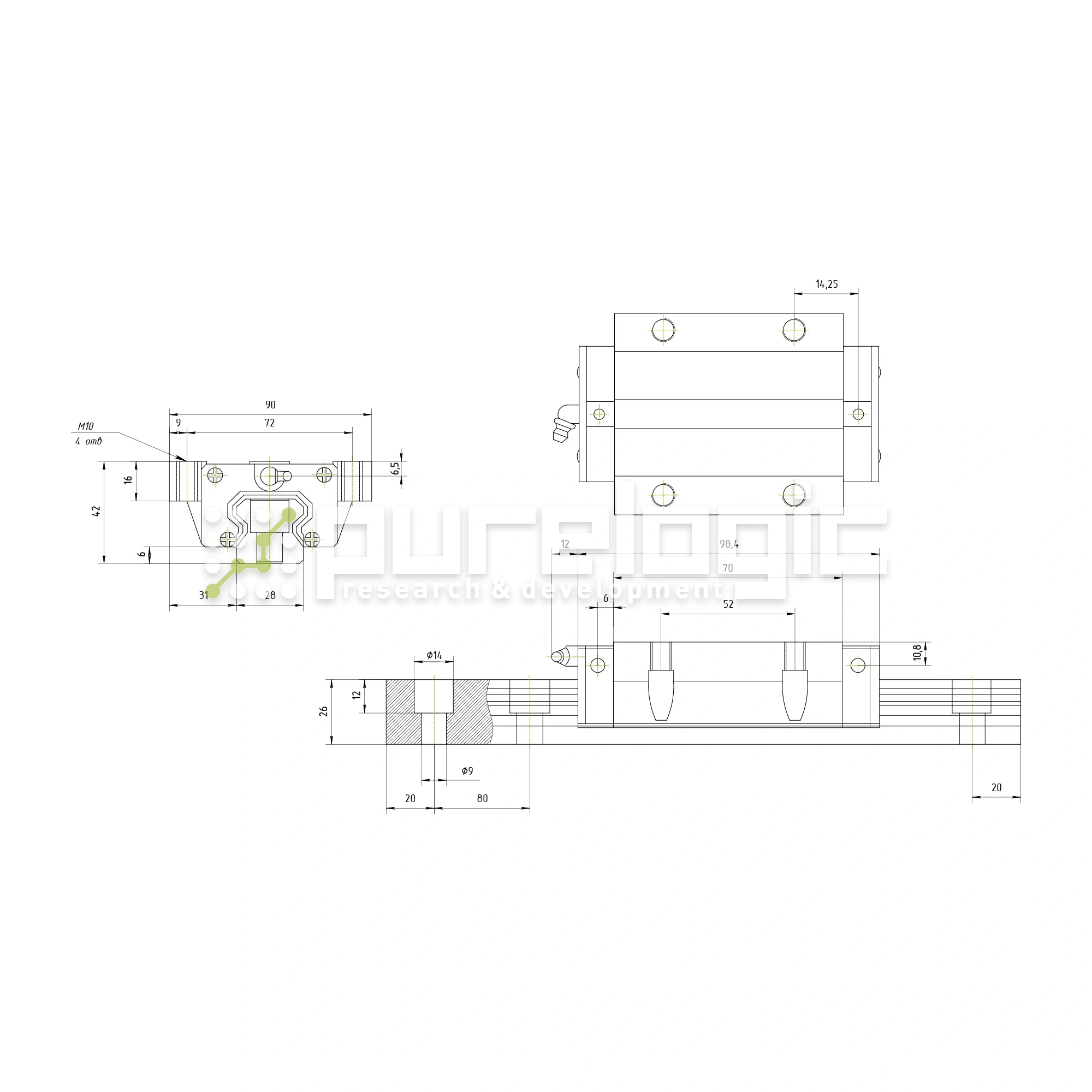 Модуль опорный HSAC GHW30CC 4 619 Модуль опорный HSAC GHW30CC фото
