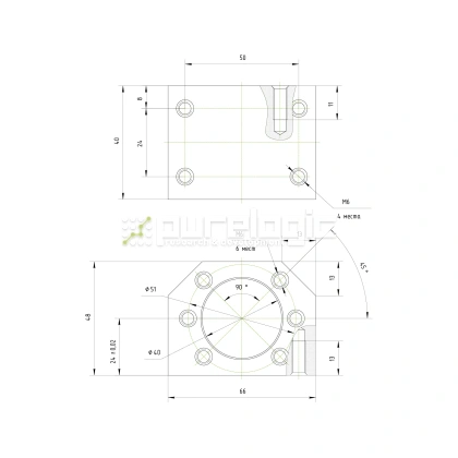 Держатель гайки ШВП DSG2505/2510 фото