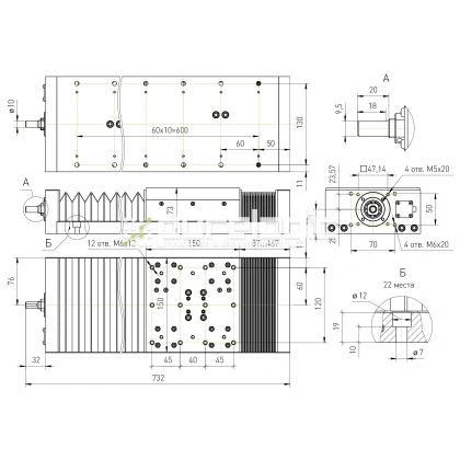 Модуль линейного перемещения PLLM-61L-05380 фото