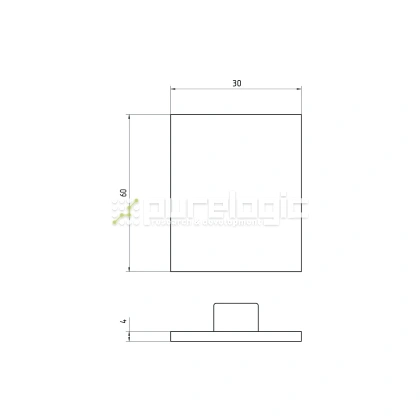 Пластиковая торцевая заглушка 3060EG 37 Пластиковая торцевая заглушка 3060EG фото