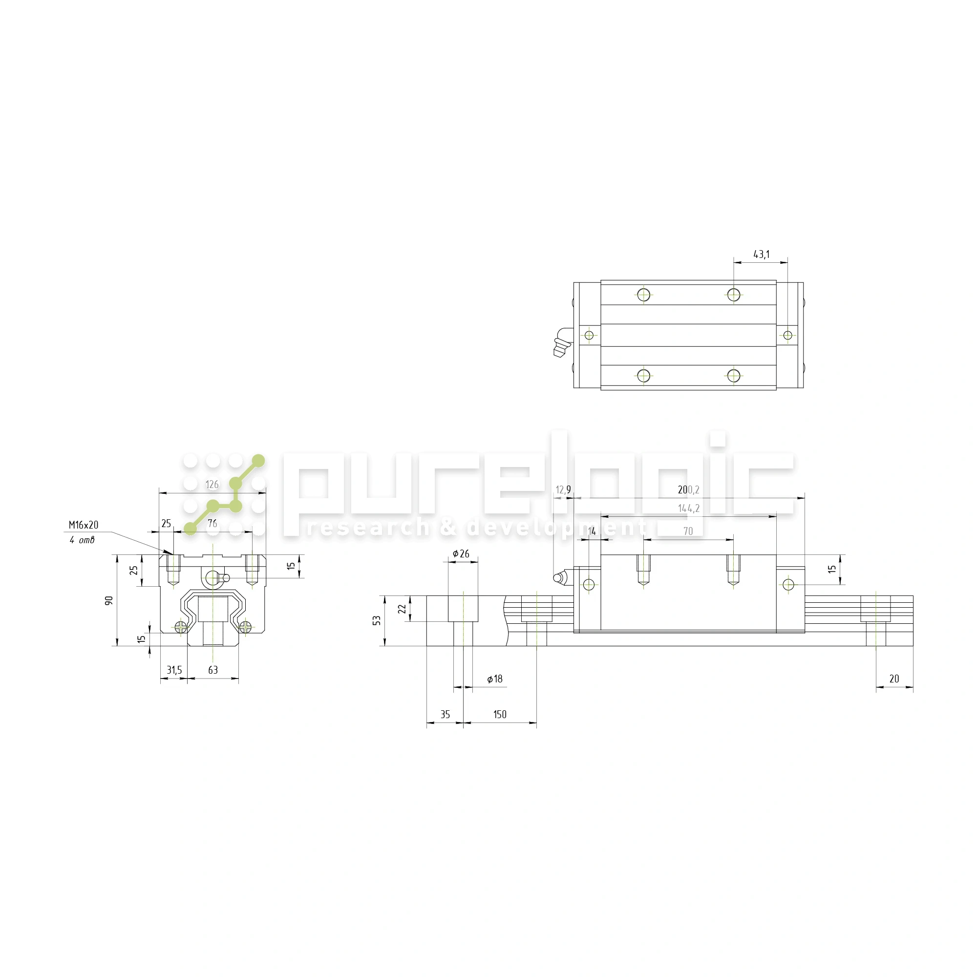 Модуль опорный HSAC GHH65CA 33 004 Модуль опорный HSAC GHH65CA фото