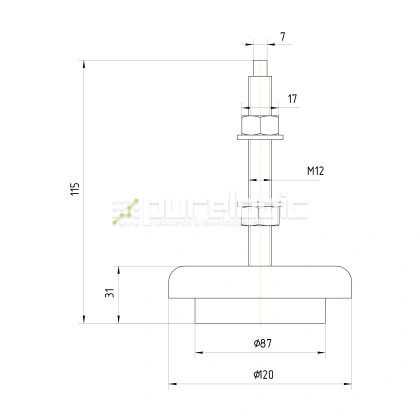 Виброопора HR98-3 фото
