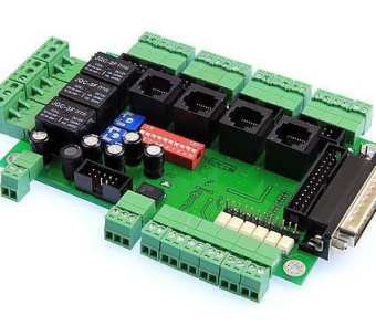 Запущен в производство PLC4x-G2 - LPT модуль коммутации драйверов ШД (breakout board)