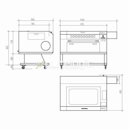 Лазерный станок REINER LP750-80W фото