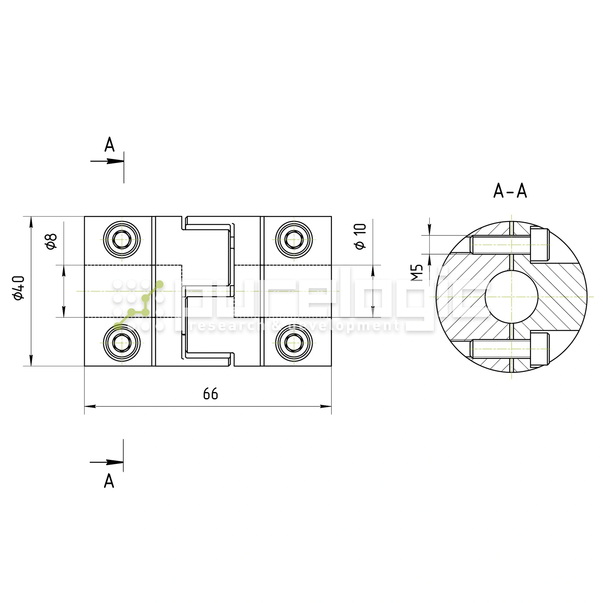 Муфта соединительная BF3-4066-8-10 фото