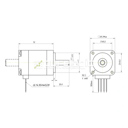 Двигатель шаговый FL28STH32-0674B фото