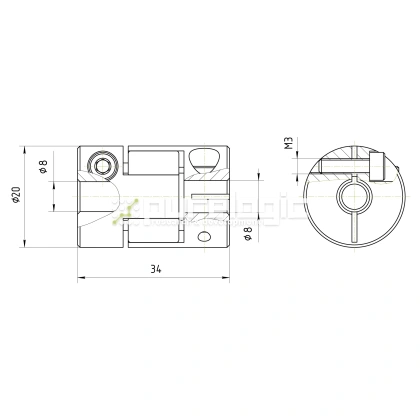 Муфта соединительная BF-20-8-8 фото