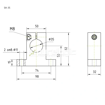 Держатель вала SH35 фото