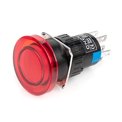 Кнопка на блок с подсветкой AD16-22MD-24V-RED 167 руб. Кнопка на блок с подсветкой AD16-22MD-24V-RED