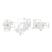 Редуктор планетарный угловой 90WPLF20K-19S