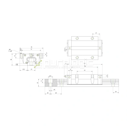 Модуль опорный HSAC GHW25HC фото