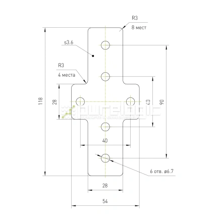 Косынка жесткости 3030SL фото