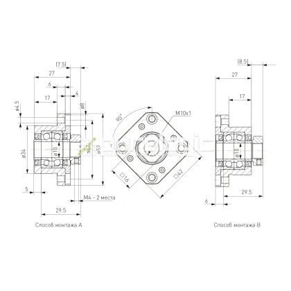 Опора ШВП Hiwin FK10-C5 фото