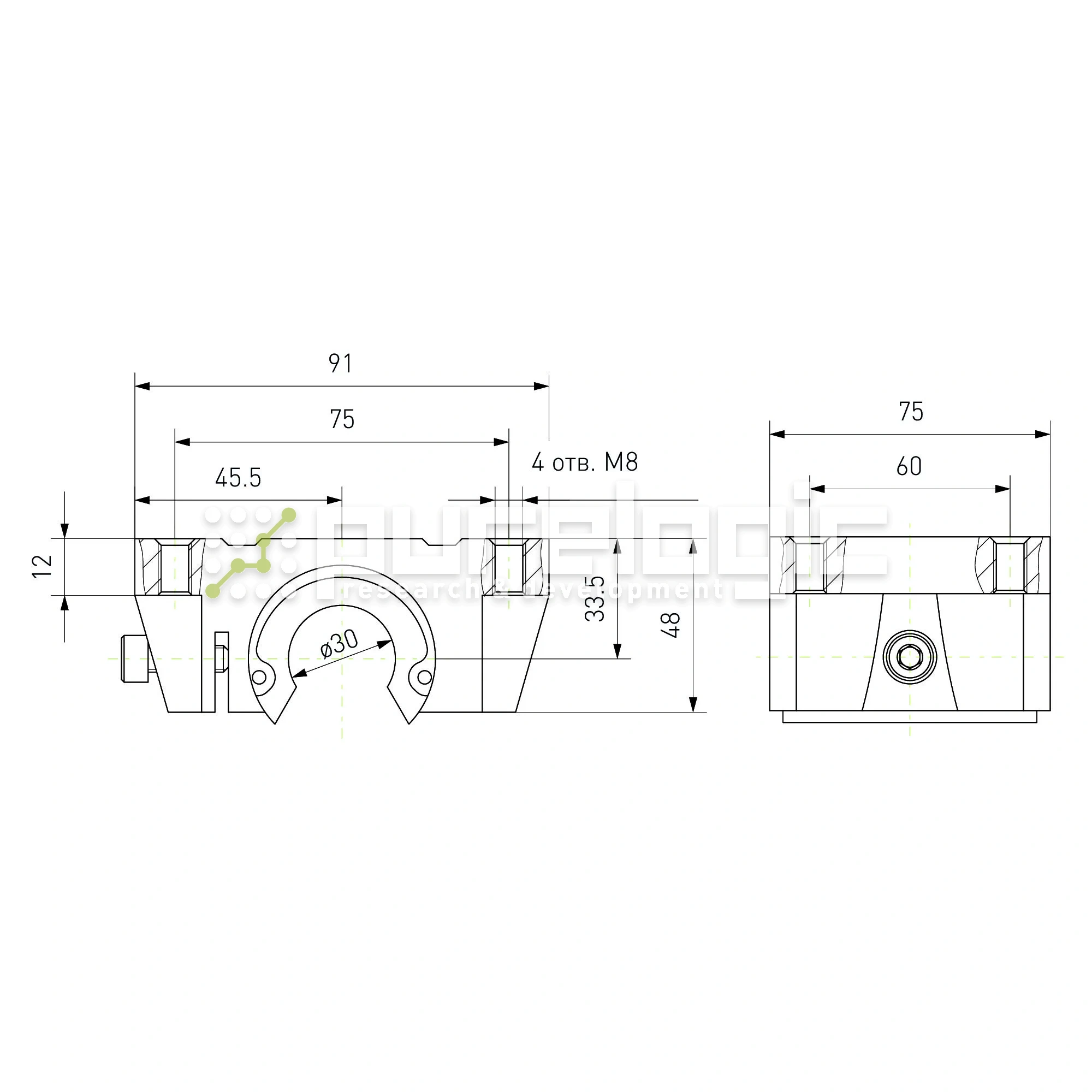 Модуль опорный TBR30 1 746 Модуль опорный TBR30 фото