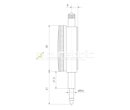 Индикатор циферблатный DI-20 5 935 Индикатор циферблатный DI-20 фото