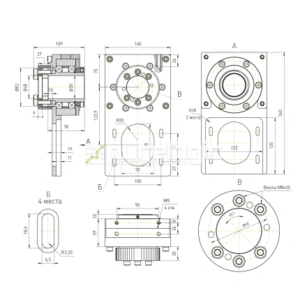 Модуль вращающейся гайки ШВП RY-MRN32 фото