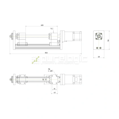 Модуль линейного перемещения PLLM-71-600 фото