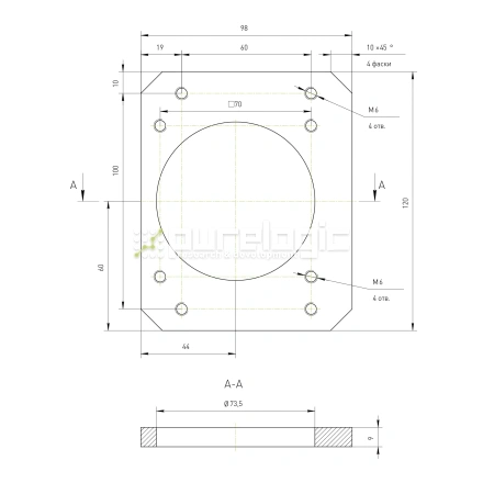 Кронштейн двигателя RY-MB86 фото