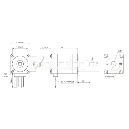 Двигатель шаговый FL28STH51-0674B фото