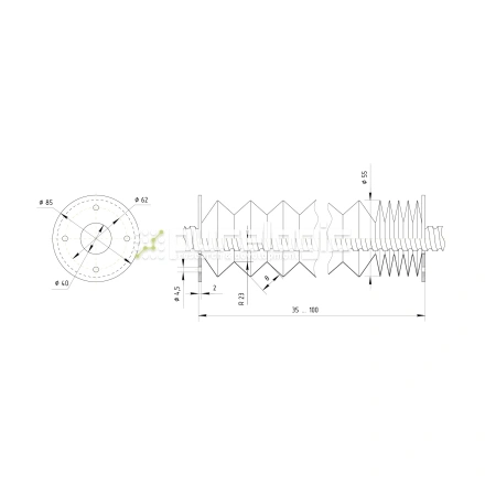 Гофрозащита DCV-B32-100 фото