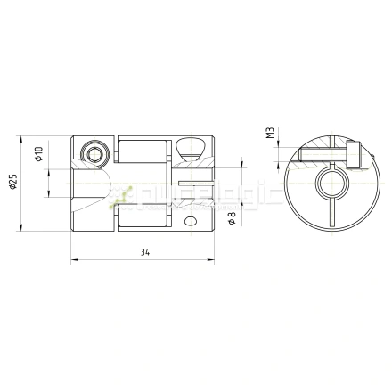 Муфта соединительная BF-25-8-10 фото