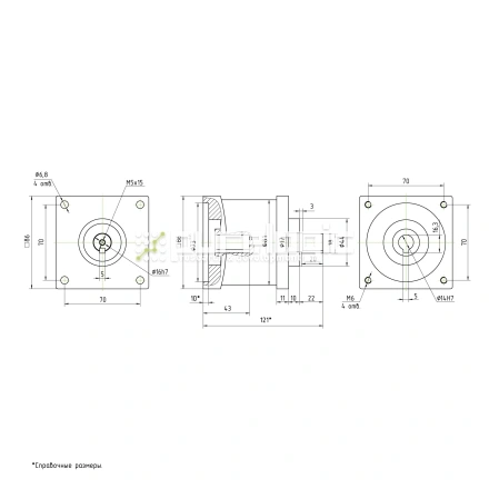 Редуктор планетарный 86PX24K-14K фото