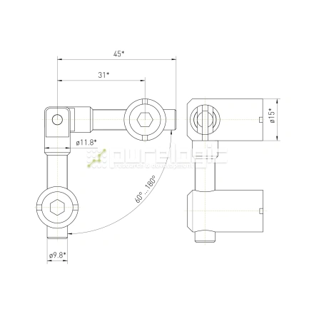 Пазовый соединитель 40MSD-A фото