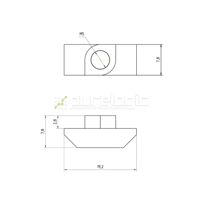 Гайка Т-образная 40TM5 29 Гайка Т-образная 40TM5 фото