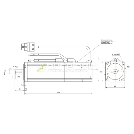 Серводвигатель 60CSTB-M01930 фото
