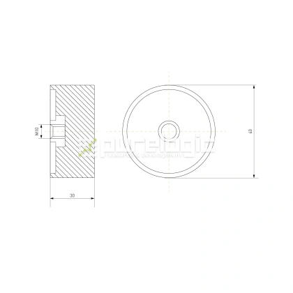 Виброопора DE40x30 фото