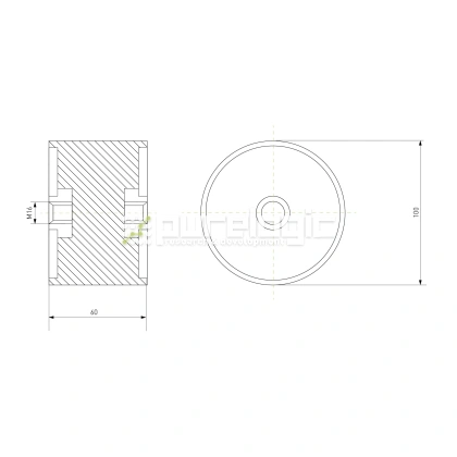 Виброопора DD100x60 фото