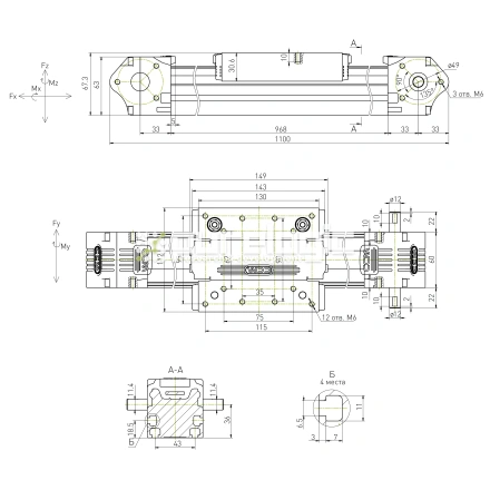 Модуль линейного перемещения CCM-W60-1100-5A фото