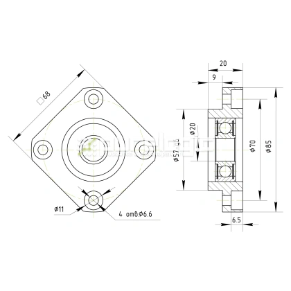 Опора ШВП BSS FF20-C7 фото