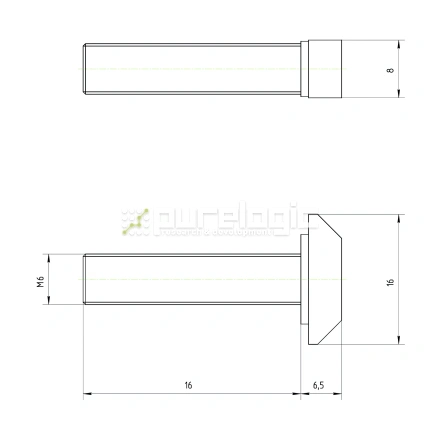 Болт Т-образный 30TS6x16 фото