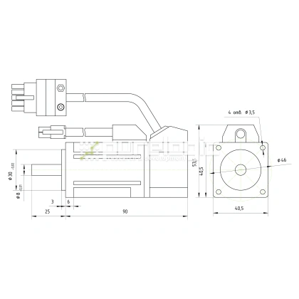 Серводвигатель 40ST-M00330 фото