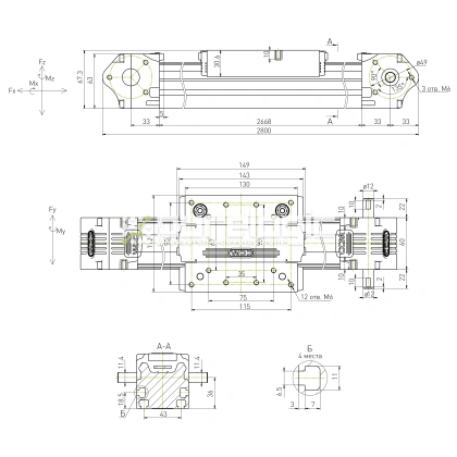Модуль линейного перемещения CCM-W60-2800-5A фото