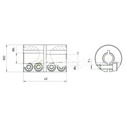 Муфта соединительная BA-3240-16-14 фото