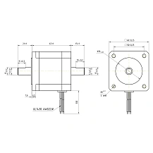 Двигатель шаговый биполярный 60CM22X-SZ