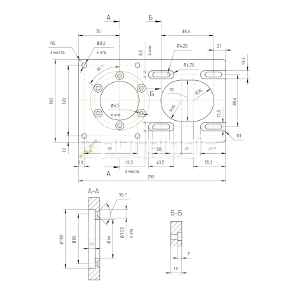 Кронштейн двигателя RY-MB110-1 фото
