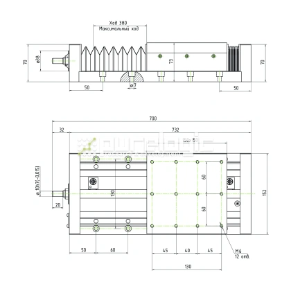 Модуль линейного перемещения PLLM-61H-05380 фото