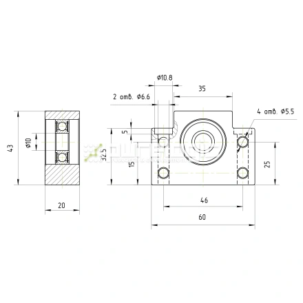Опора ШВП BSS BF12-C7 фото