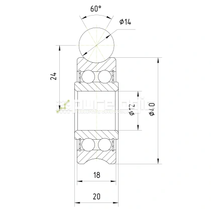 Опорный ролик LFR5201-14NPP фото