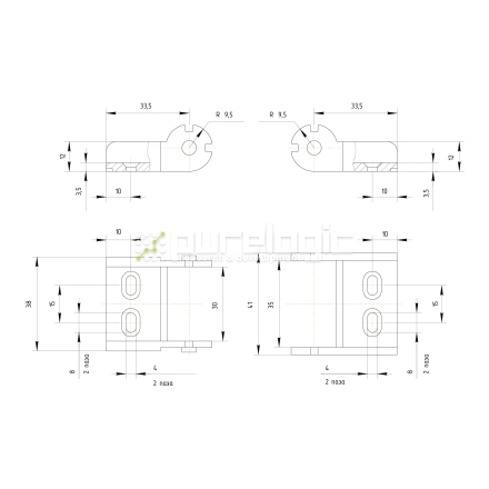 Держатель кабель-канала TPH15x30 фото