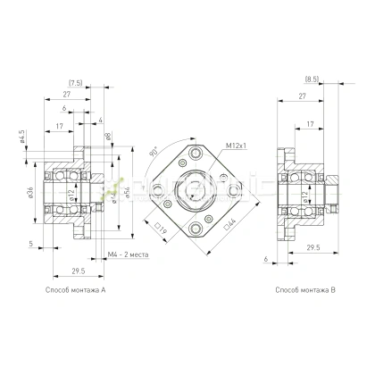 Опора ШВП Hiwin FK12-C5 фото